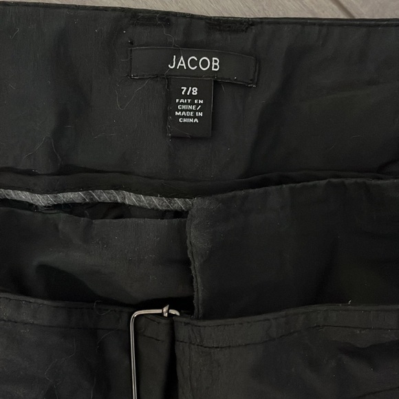 JACOB Wide Leg Crop Pant Cotton Nylon with Belt - Picture 7 of 9